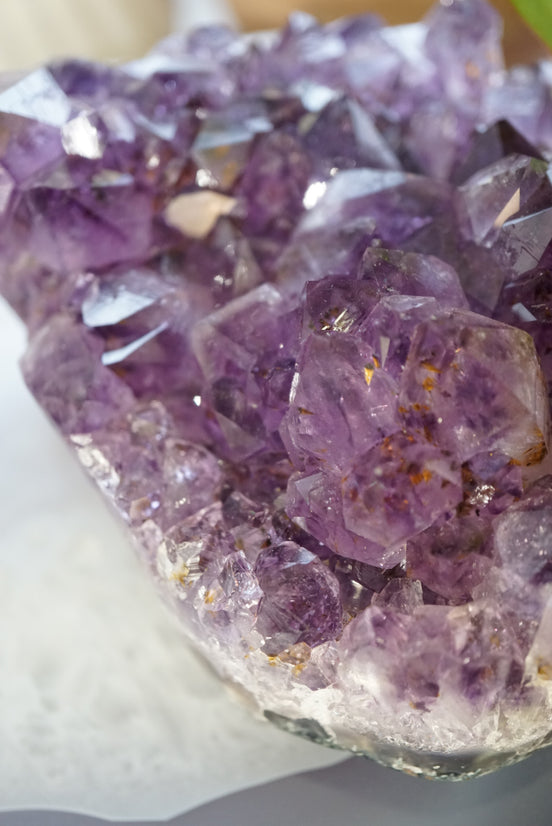 稀有巴西深紫紫鈦晶簇 - ART OF GEM 