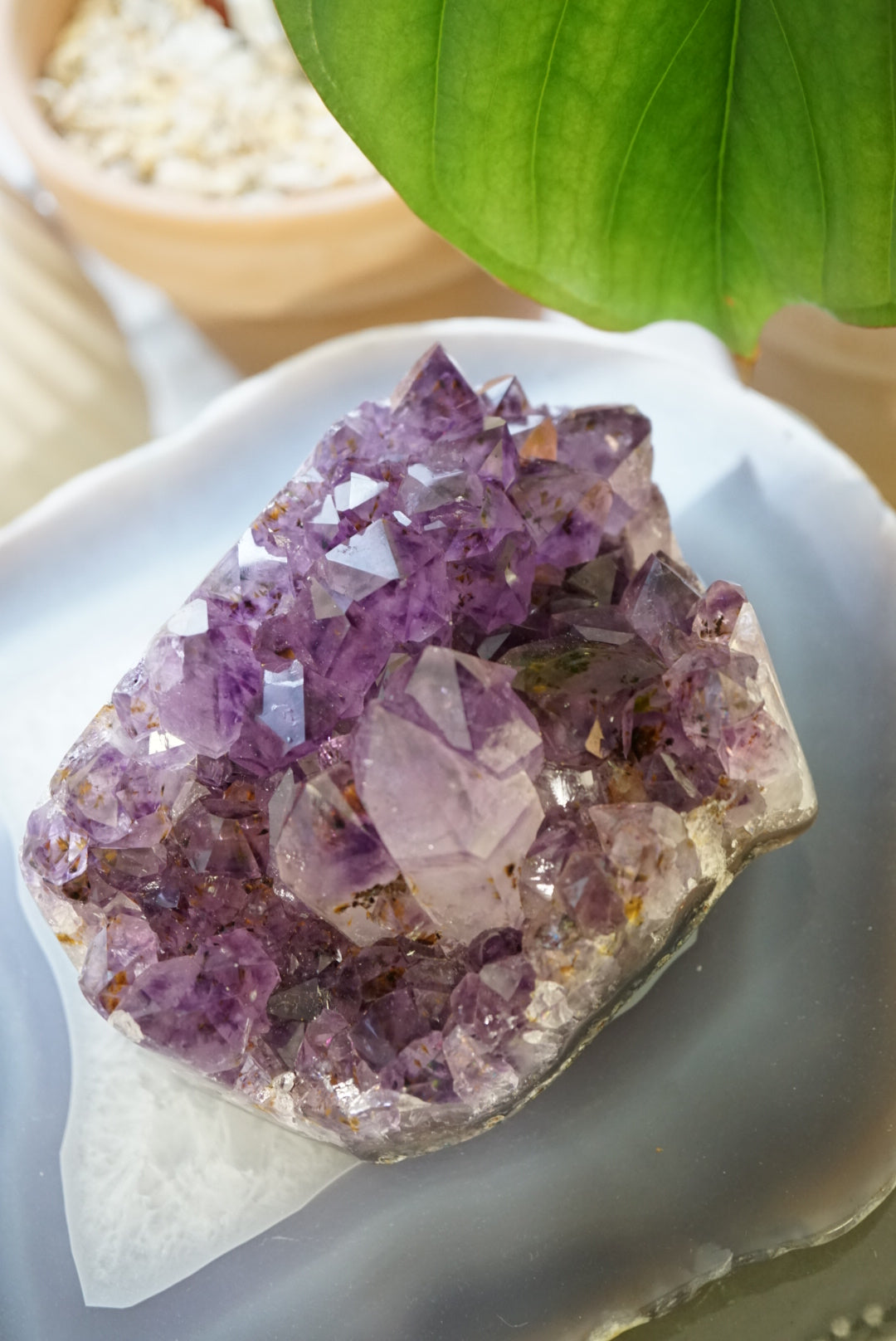 稀有巴西深紫紫鈦晶簇 - ART OF GEM 