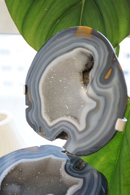 巴西藍紋瑪瑙聚寶盆 - ART OF GEM 