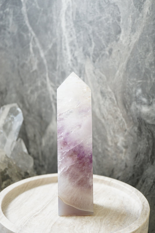 粉紫晶瑪瑙柱 - ART OF GEM