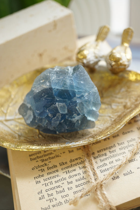 巴西藍綠螢石原石 - ART OF GEM 