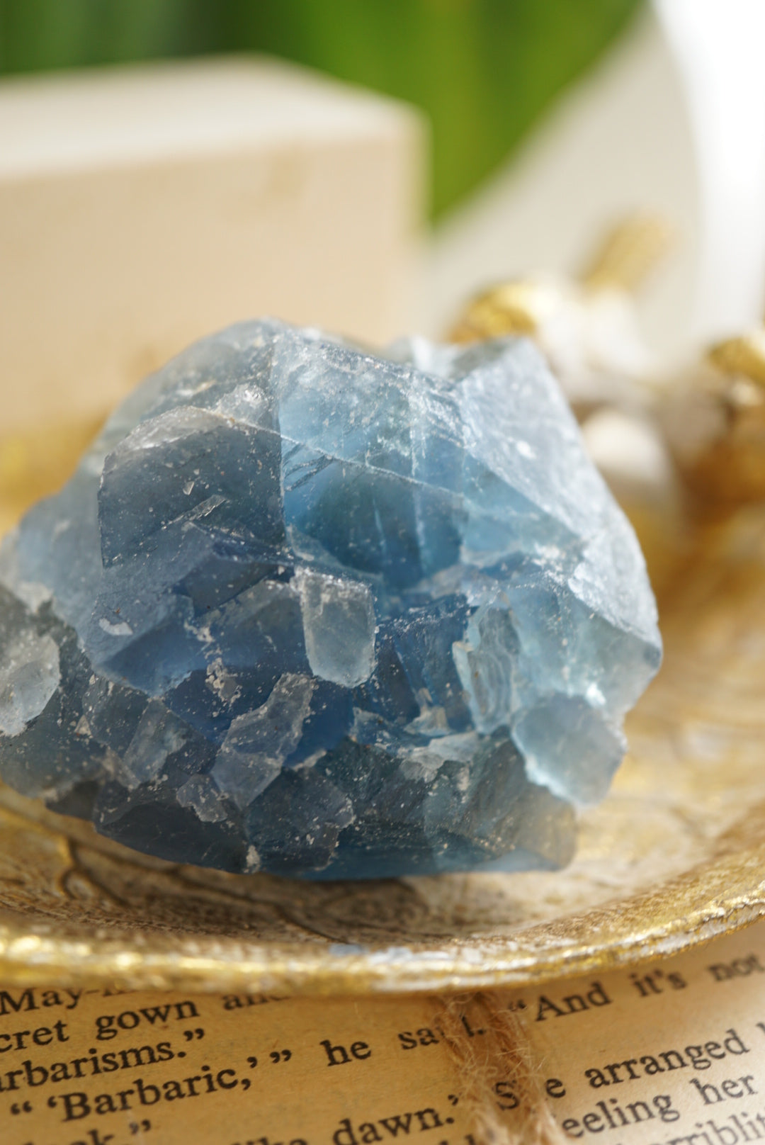 巴西藍綠螢石原石 - ART OF GEM 