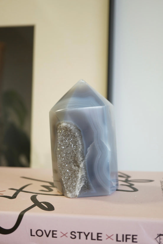 巴西藍瑪瑙柱 - ART OF GEM 