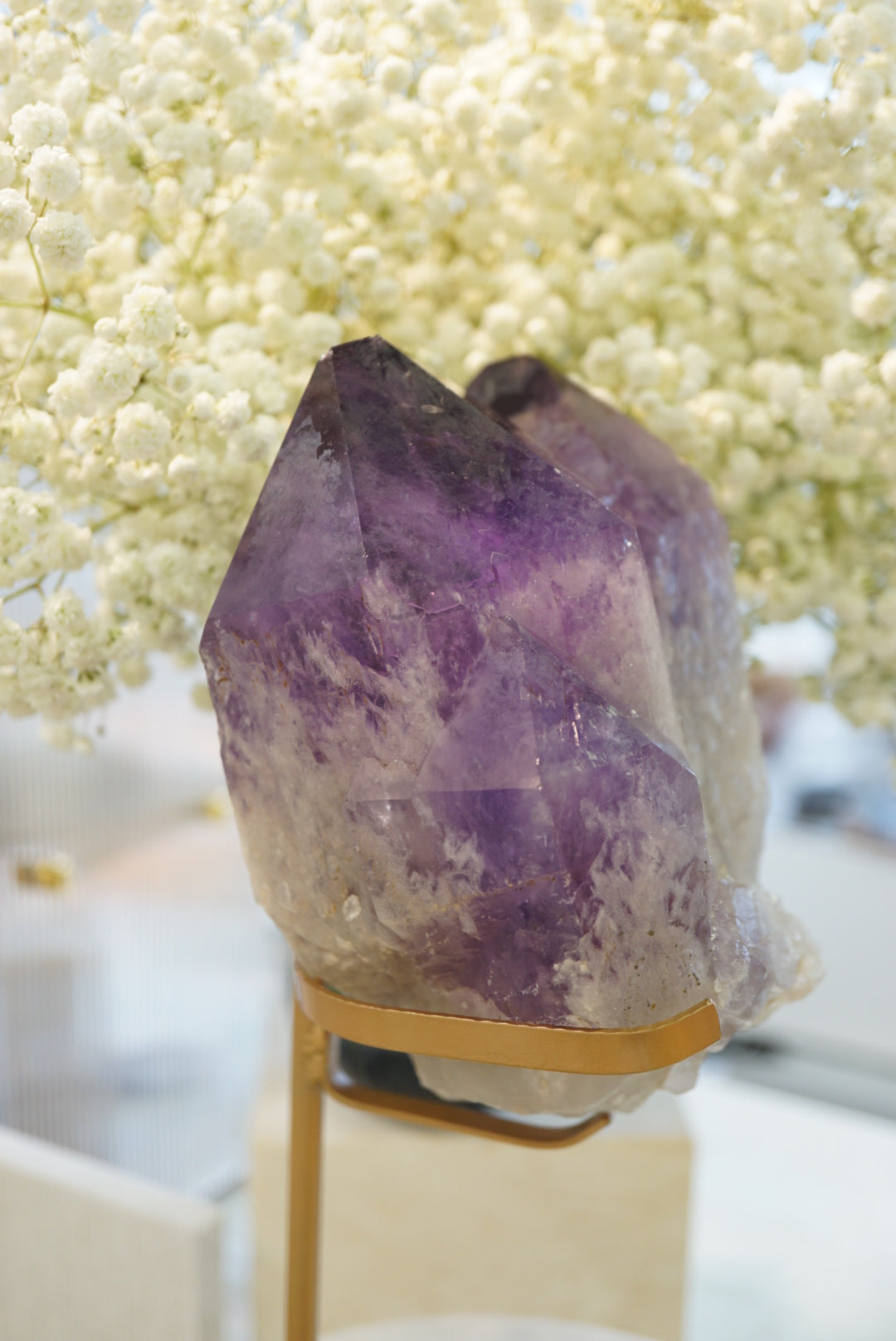 罕見玻利維也雙生紫黃晶簇 - ART OF GEM 