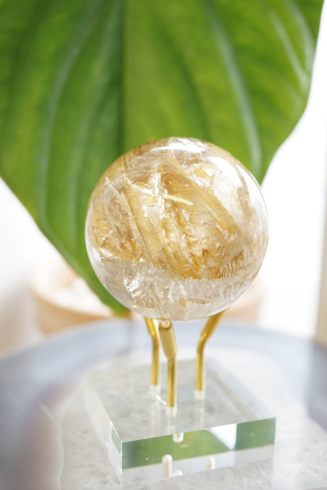 巴基斯坦黃泥骸骨水晶球 - ART OF GEM 