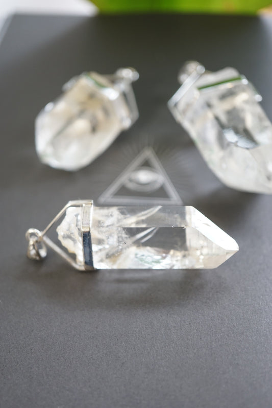 印度喜馬拉雅白水晶吊墜 - ART OF GEM