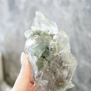 印度喜馬拉雅綠幽靈金髮晶白水晶 （帶資料庫） - ART OF GEM 