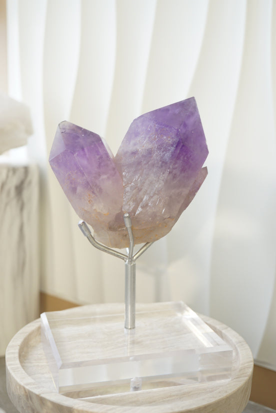 玻利維也雙生紫水晶簇 - ART OF GEM 