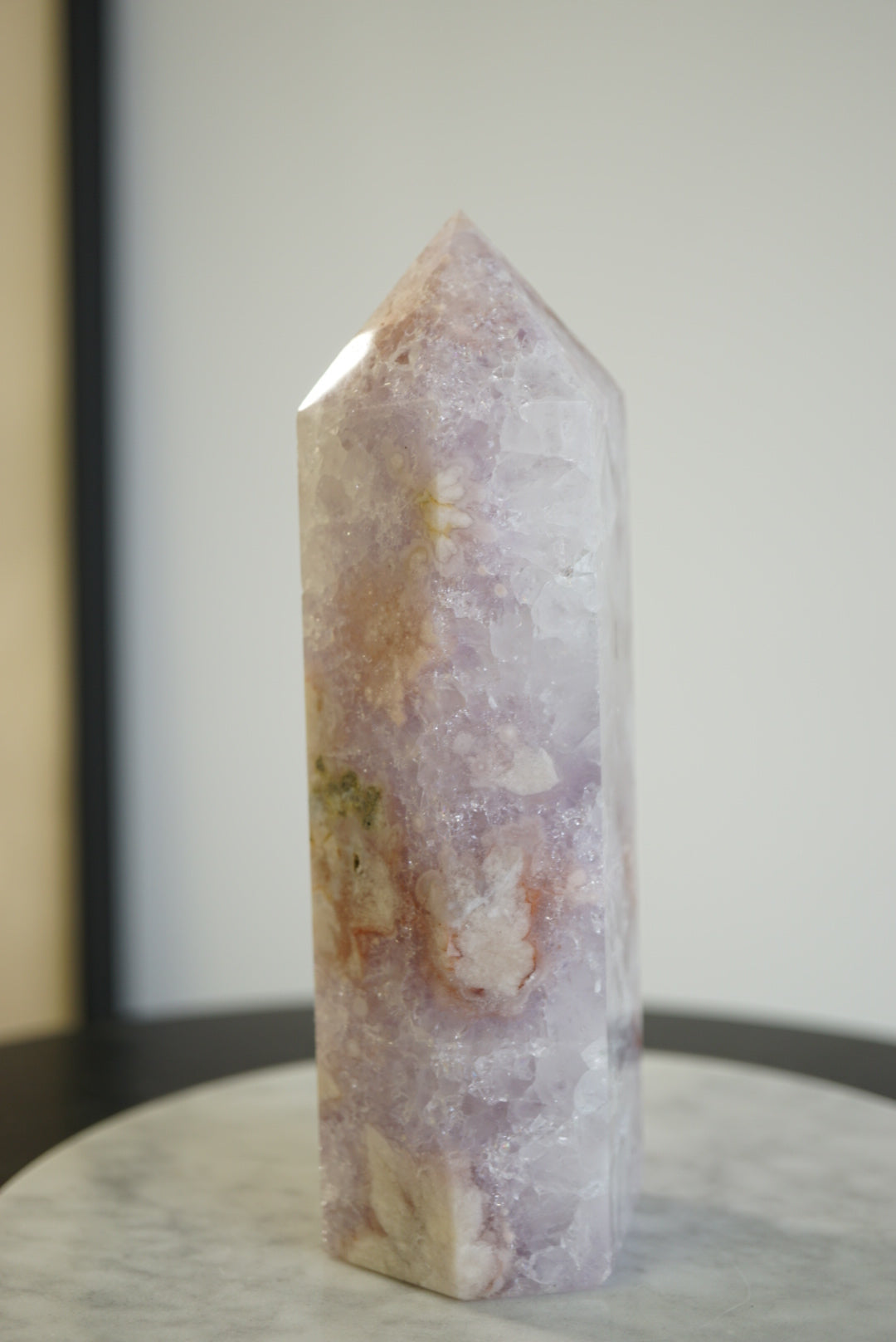粉紫晶櫻花瑪瑙柱 - ART OF GEM 