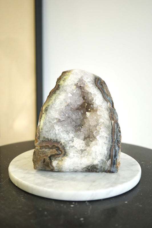 巴西白水晶鎮 (帶紫晶) - ART OF GEM