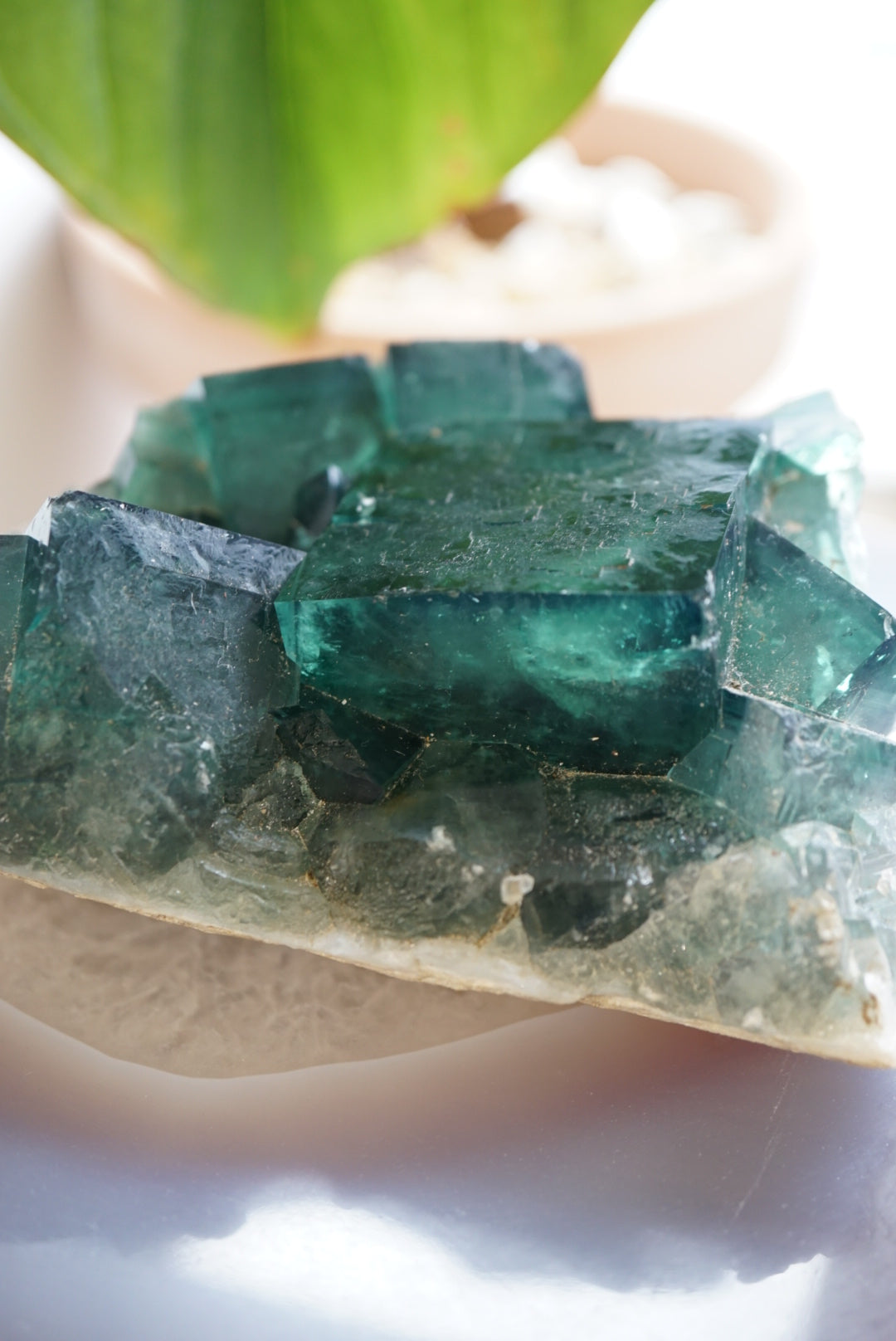 Raw Madagascar Green Fluorite