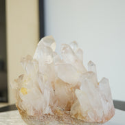 巴西粉色白水晶簇 - ART OF GEM 