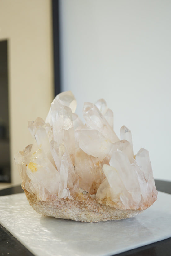 巴西粉色白水晶簇 - ART OF GEM 