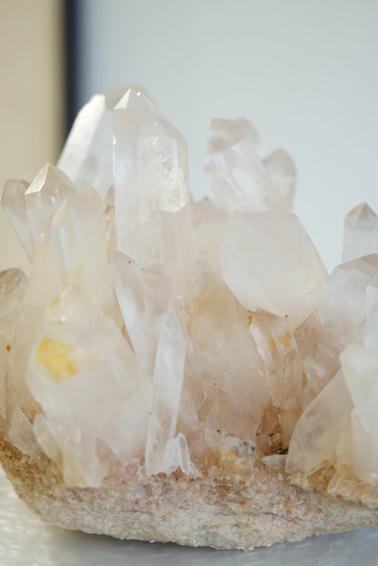 巴西粉色白水晶簇 - ART OF GEM 