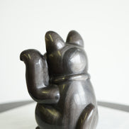 原創設計 | 銀曜石招財貓 [招財及保護能量] - ART OF GEM 