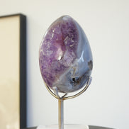 巴西藍瑪瑙紫晶蛋 - ART OF GEM 