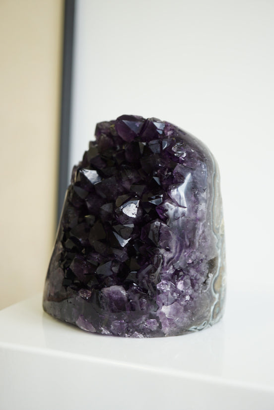 [推薦!] 烏拉圭頂級帝王紫大晶牙紫晶鎮 - ART OF GEM 