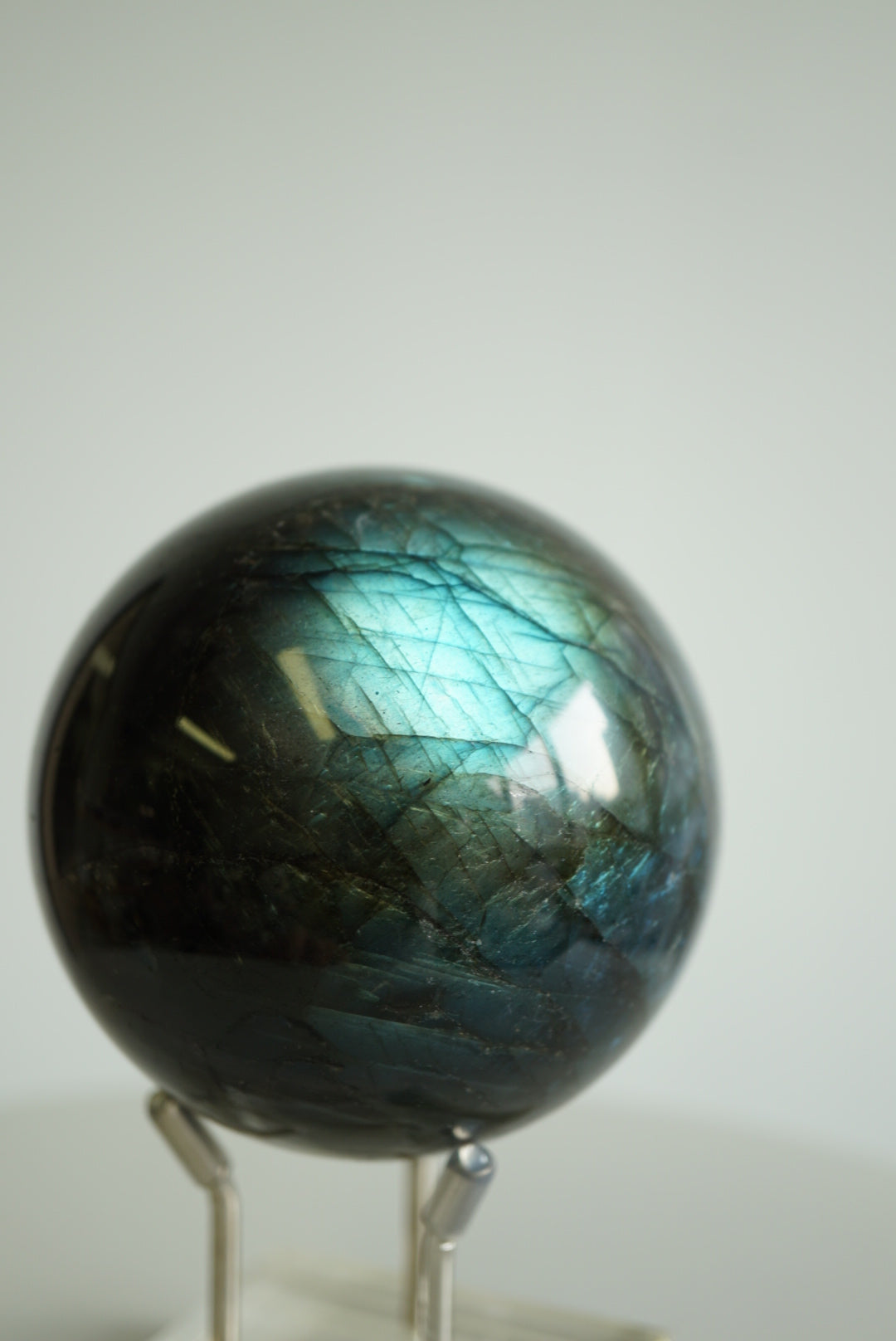 藍綠橙黃光拉長石球 - ART OF GEM 