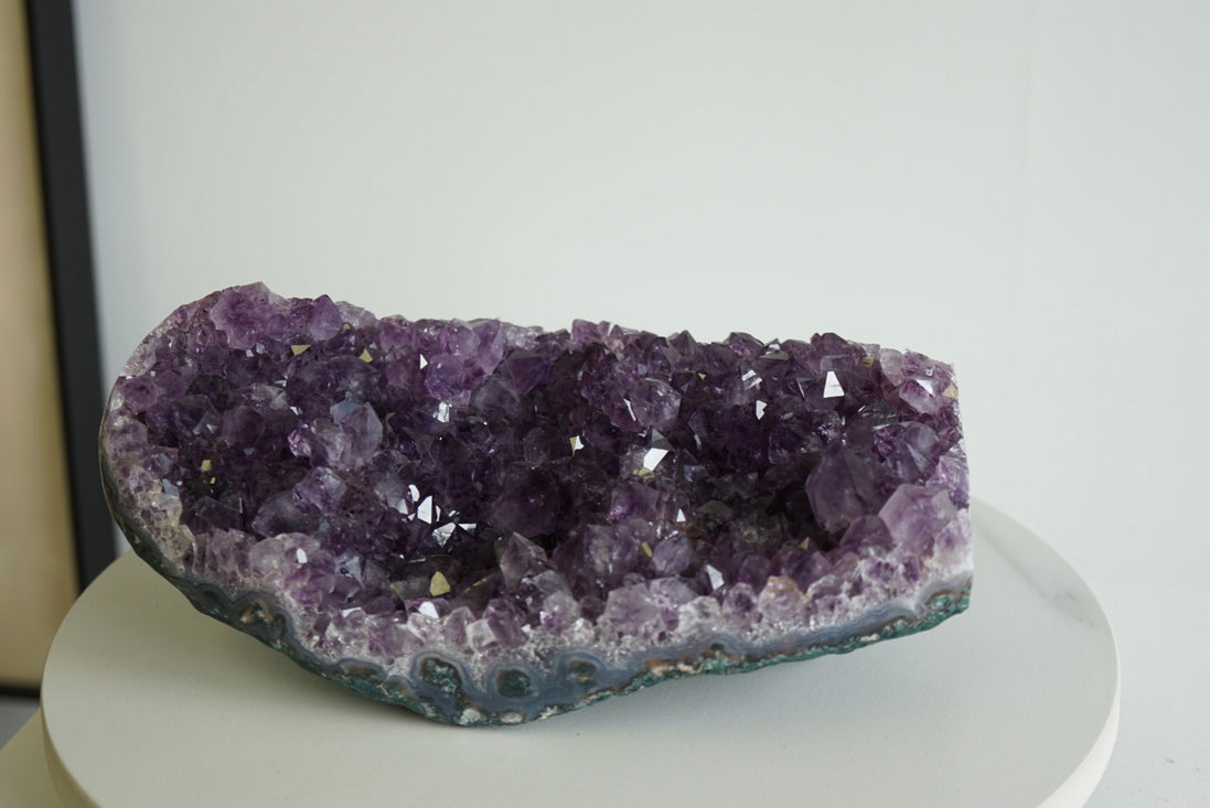 巴西原石皮紫晶簇 - ART OF GEM 