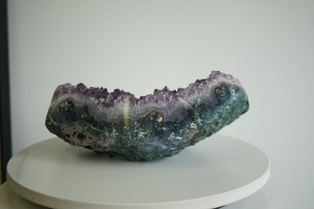 巴西原石皮紫晶簇 - ART OF GEM 