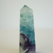 紫藍羽毛螢石柱 - ART OF GEM 