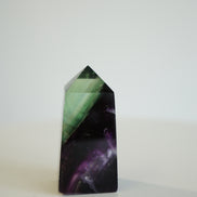 紫綠羽毛螢石柱 - ART OF GEM 