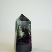 紫綠羽毛螢石柱 - ART OF GEM 