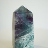 紫藍羽毛螢石柱 - ART OF GEM 