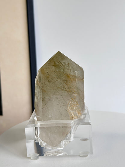 金髮綠髮晶柱 （連座） - ART OF GEM 