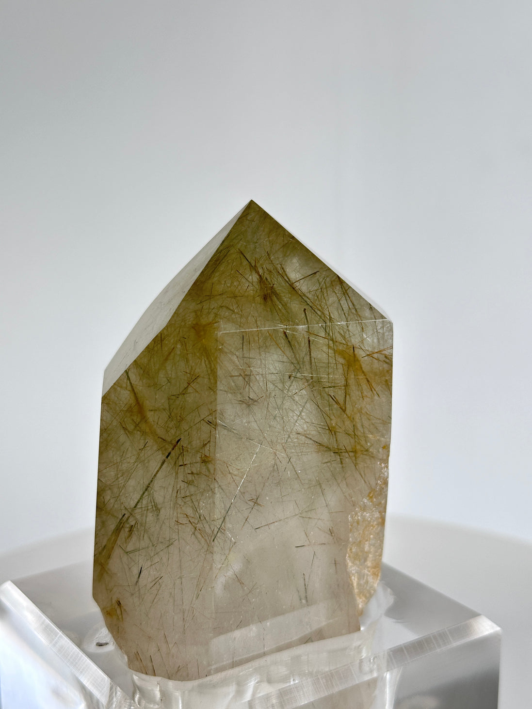 金髮綠髮晶柱 （連座） - ART OF GEM 