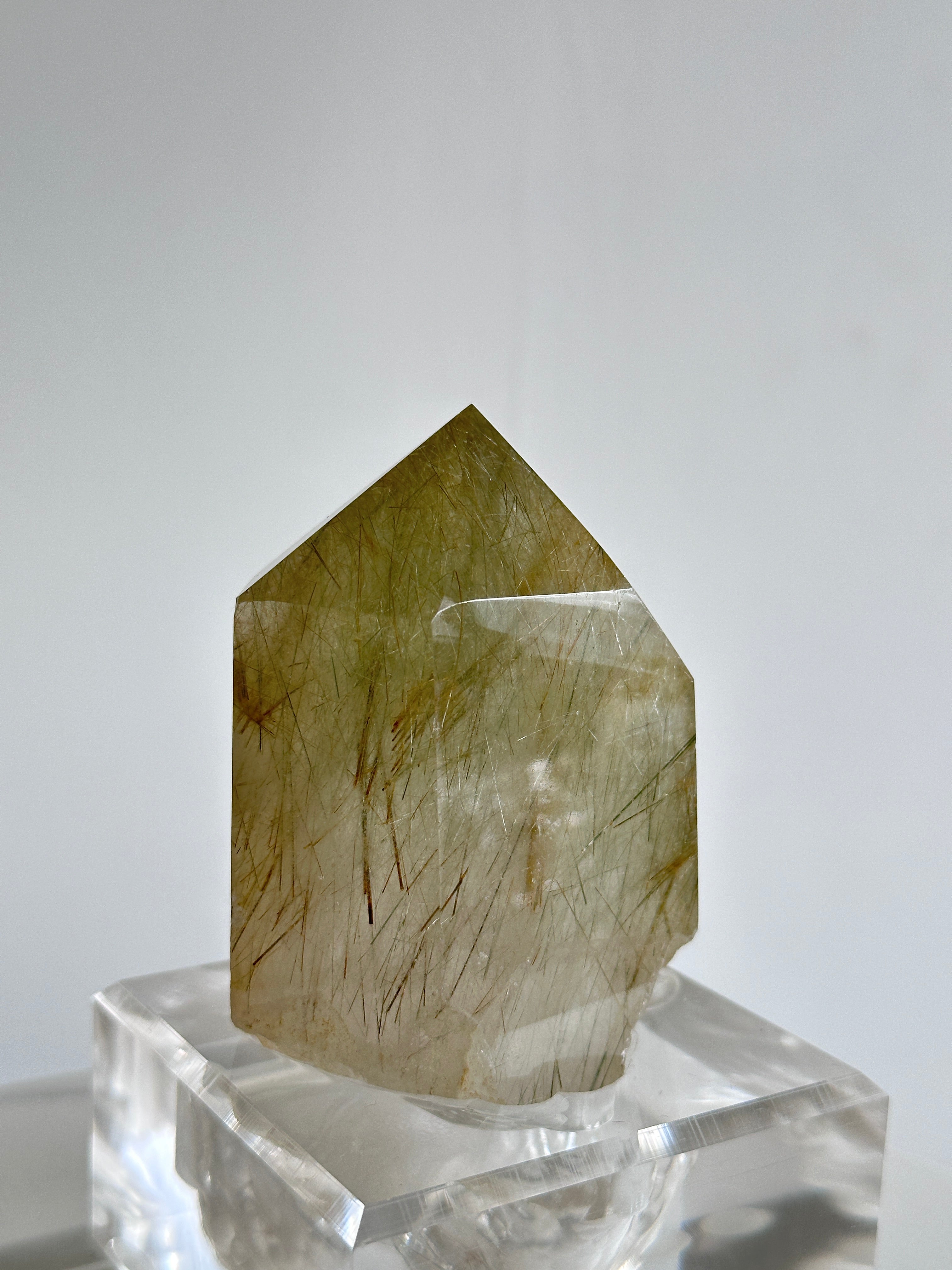 金髮綠髮晶柱 （連座） - ART OF GEM 