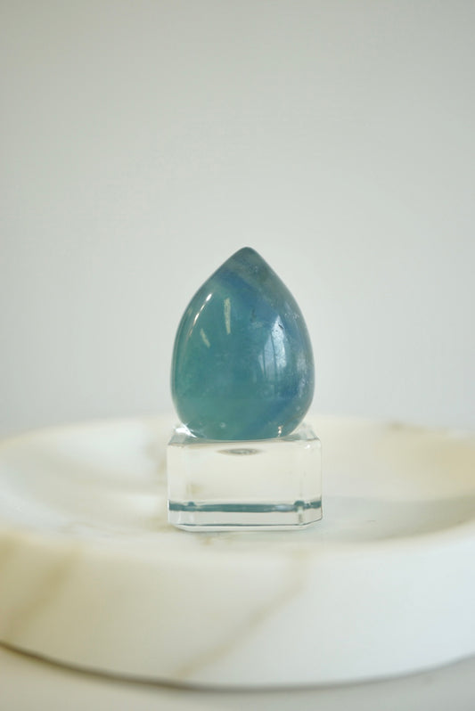 巴西藍綠螢石蛋 - ART OF GEM 