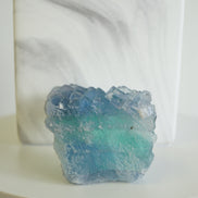 收藏級香花嶺漸變藍螢石 - ART OF GEM 