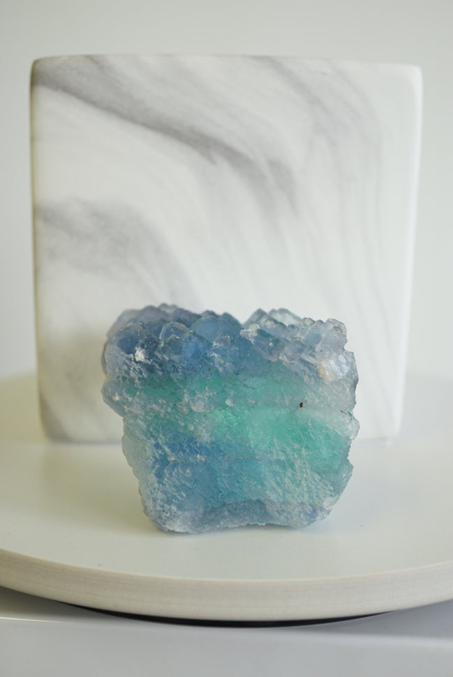 收藏級香花嶺漸變藍螢石 - ART OF GEM 