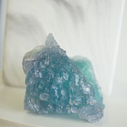 收藏級香花嶺漸變藍螢石 - ART OF GEM 