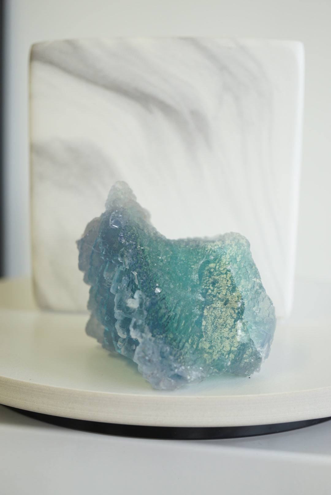 收藏級香花嶺漸變藍螢石 - ART OF GEM 