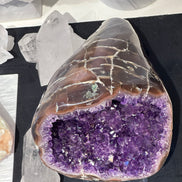 罕有烏拉圭全瑪瑙拋光紫晶洞 - ART OF GEM 