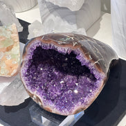 罕有烏拉圭全瑪瑙拋光紫晶洞 - ART OF GEM 