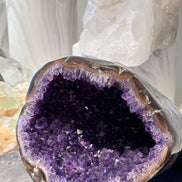 罕有烏拉圭全瑪瑙拋光紫晶洞 - ART OF GEM 