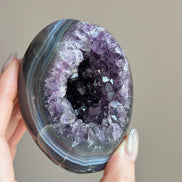烏拉圭藍瑪瑙紫晶洞 - ART OF GEM 