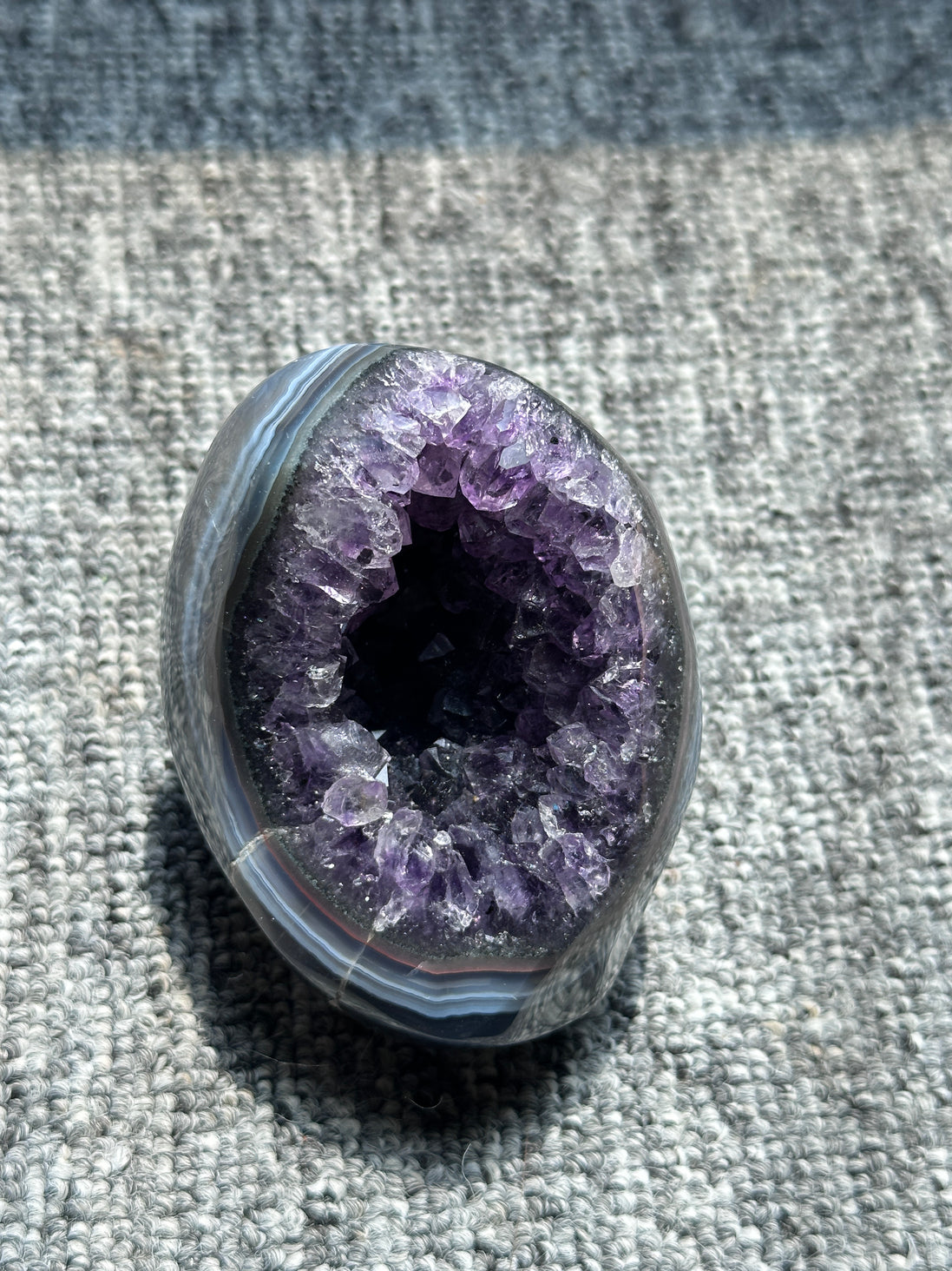 烏拉圭藍瑪瑙紫晶洞 - ART OF GEM 