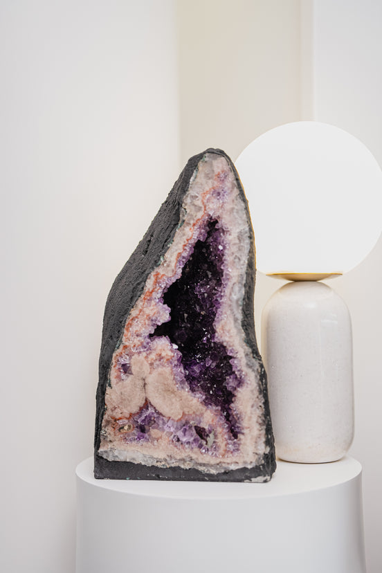 罕有巴西粉紫晶紫晶洞 - ART OF GEM 