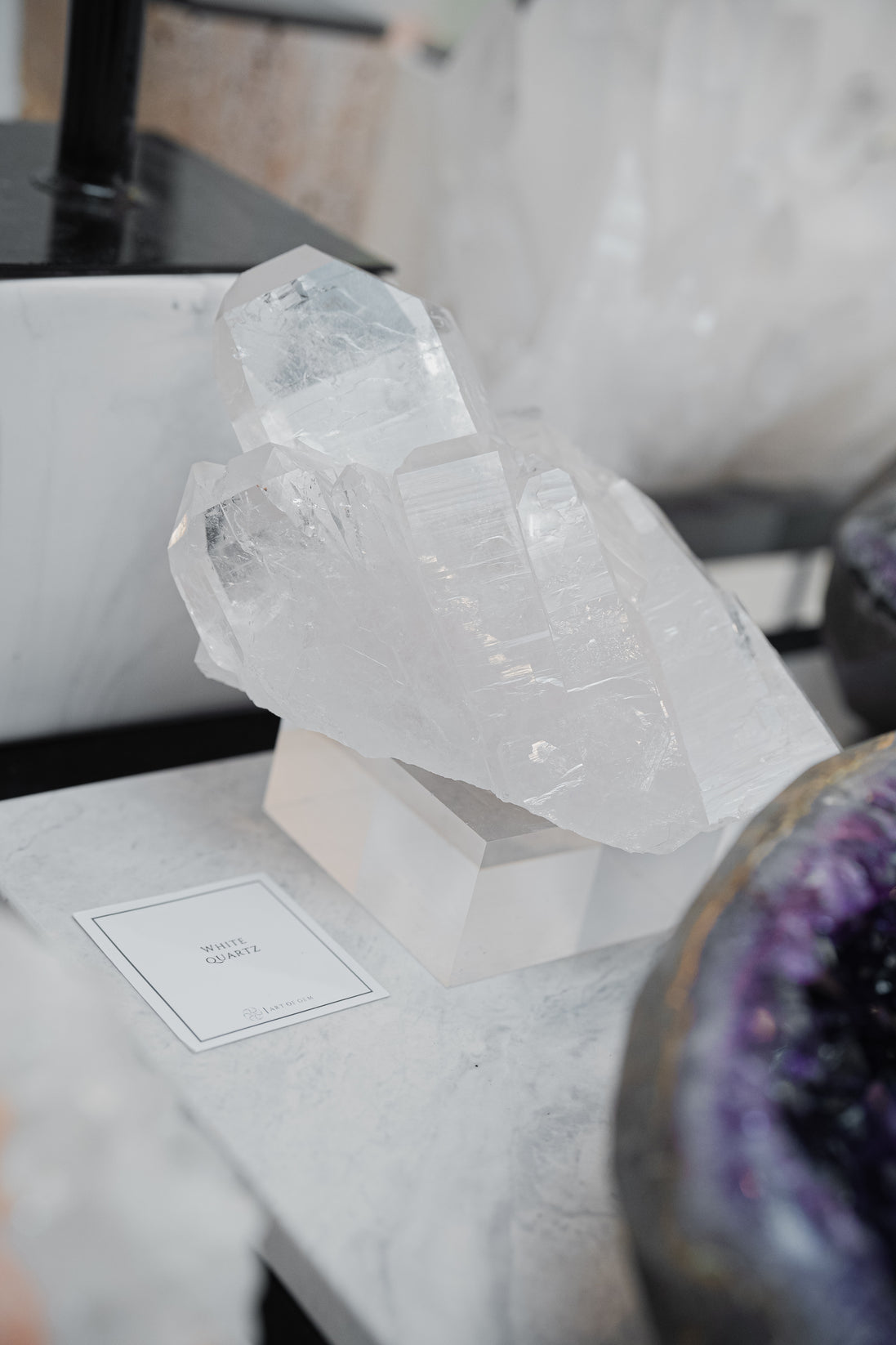 巴西白水晶簇 - ART OF GEM 