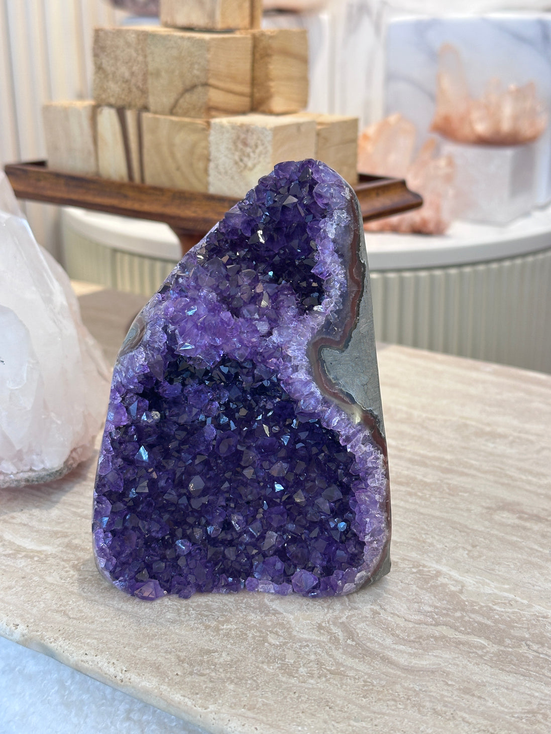 烏拉圭頂級紫晶鎮 （帶紫晶花） - ART OF GEM 