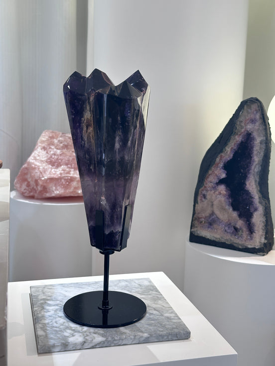 極濃色巴西紫晶權杖 （可旋轉底座） - ART OF GEM 