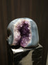 巴西藍紋瑪瑙紫水晶鎮 - ART OF GEM 