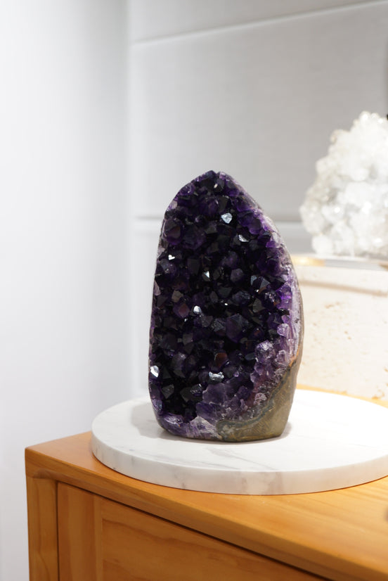 [推薦!] 烏拉圭頂級帝王紫大晶牙紫晶鎮 - ART OF GEM 