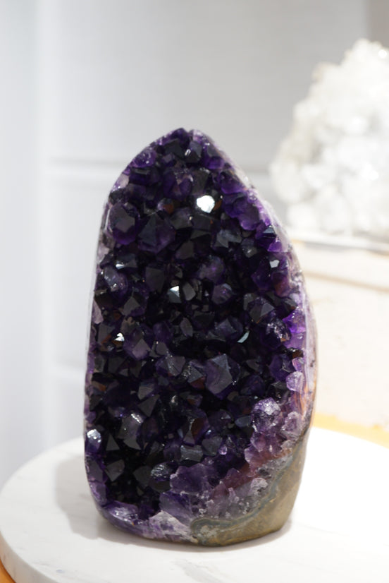 [推薦!] 烏拉圭頂級帝王紫大晶牙紫晶鎮 - ART OF GEM 