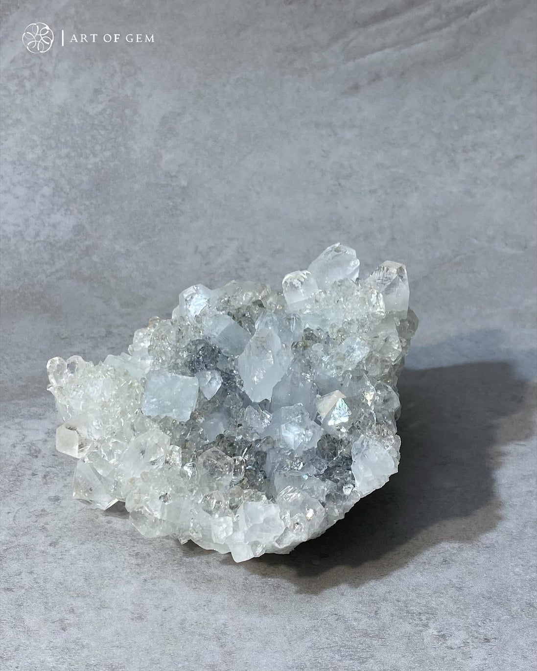 優質印度鑽石大牙魚眼晶簇 - ART OF GEM 