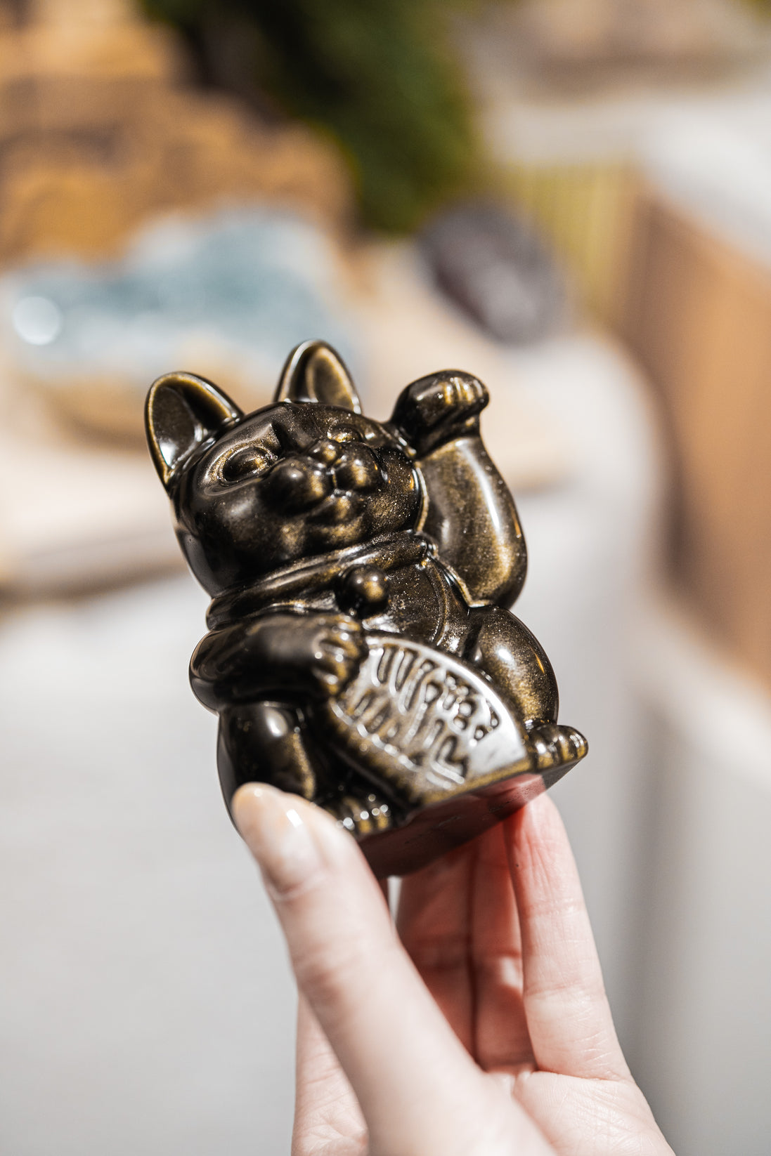 原創設計 | 金曜石招財貓 [招財及保護能量] - ART OF GEM 